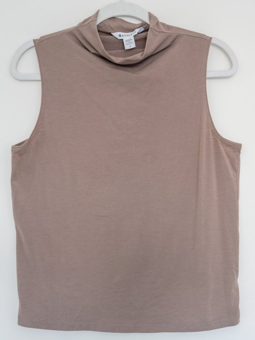 Athleta Outbound High/Mock Neck Tank Top in Pyrite